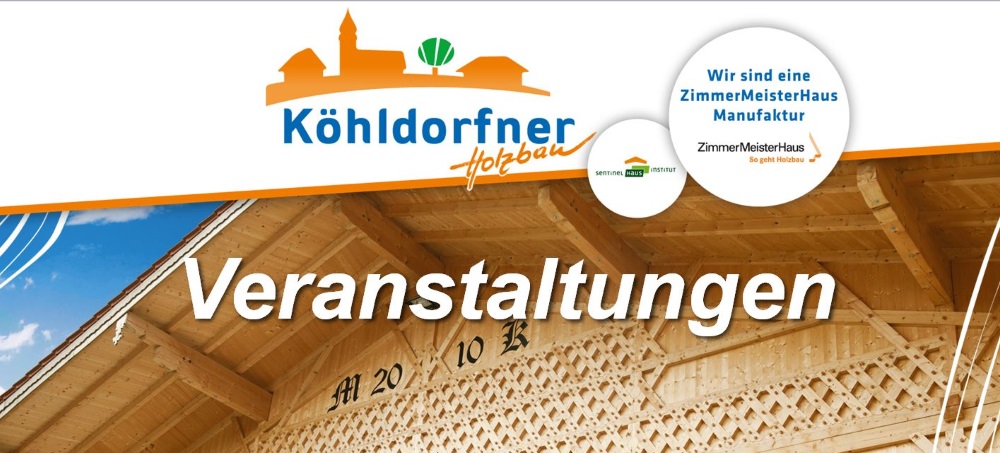 Terminvorschau Veranstaltungen 1 Hj Kohldorfner Holzbau Gmbh
